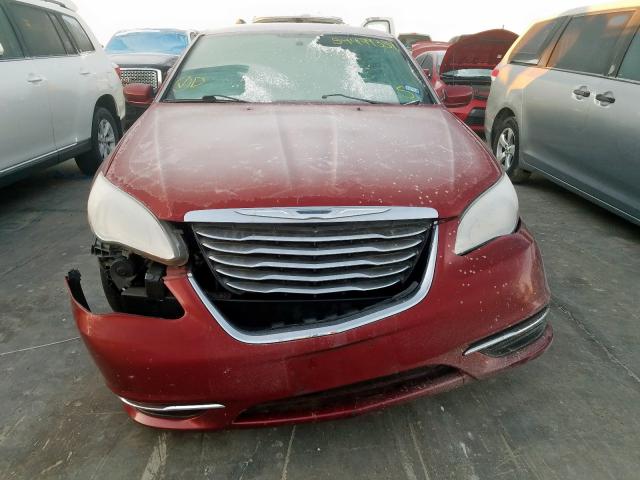 1C3CCBAG6EN164962 - 2014 CHRYSLER 200 LX RED photo 9