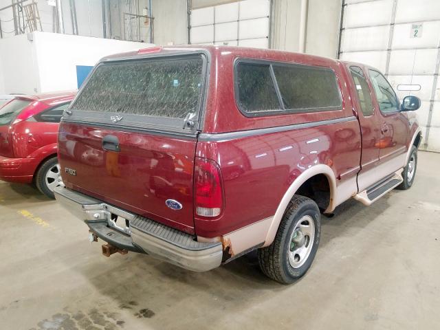 1FTDX1864VKB07916 - 1997 FORD F150 RED photo 4