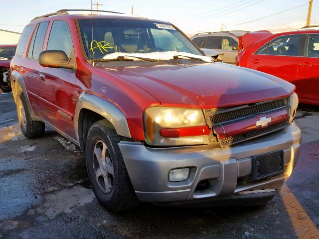 1GNDT13S432131024 - 2003 CHEVROLET TRAILBLAZE RED photo 1