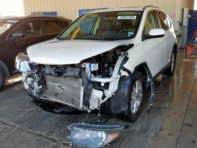 5J6RM3H76DL042184 - 2013 HONDA CR-V EXL WHITE photo 2