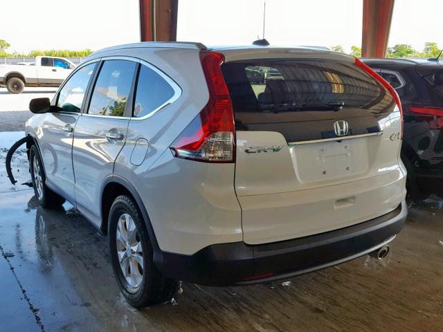 5J6RM3H76DL042184 - 2013 HONDA CR-V EXL WHITE photo 3