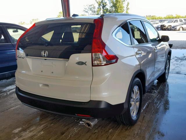 5J6RM3H76DL042184 - 2013 HONDA CR-V EXL WHITE photo 4