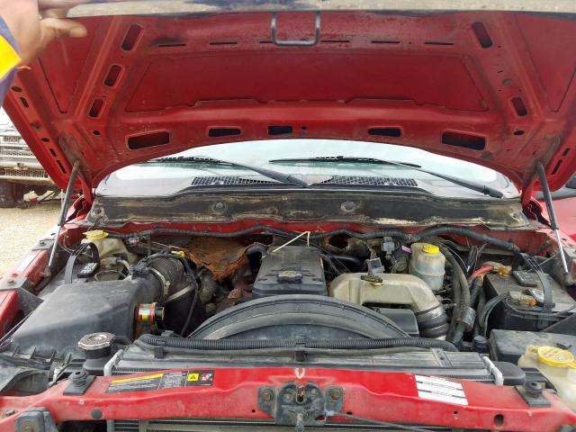 3D7KR28C95G738848 - 2005 DODGE RAM 2500 S Կարմիր լուսանկար 7