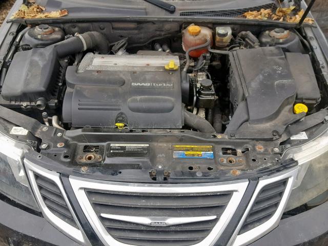 YS3FB46Y981105093 - 2008 SAAB 9-3 2.0T BLACK photo 7