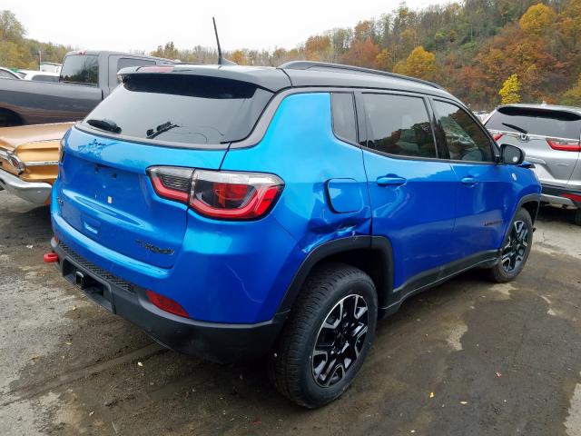 3C4NJDDB2KT793961 - 2019 JEEP COMPASS TR BLUE photo 4