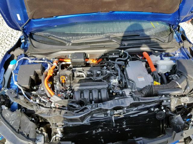 19XZE4F58KE000860 - 2019 HONDA INSIGHT EX BLUE photo 7