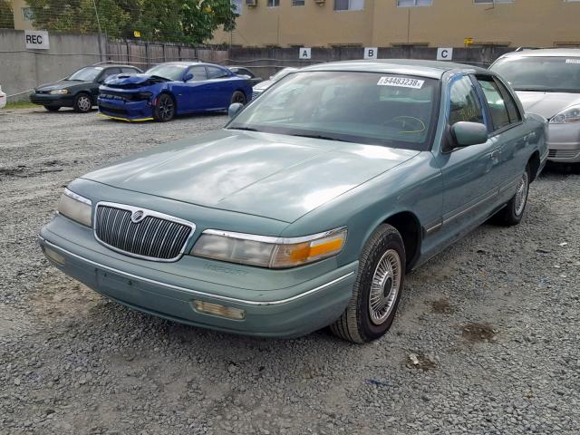 2MELM74W9VX659873 - 1997 MERCURY GRAND MARQ GREEN photo 2