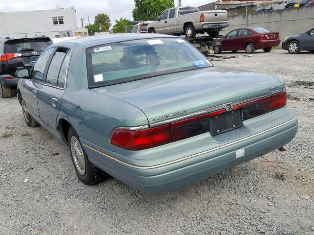 2MELM74W9VX659873 - 1997 MERCURY GRAND MARQ GREEN photo 3