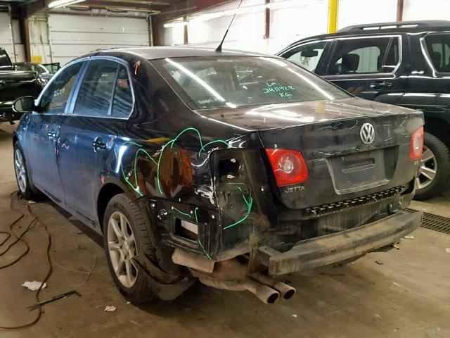 3VWEF81K07M082254 - 2007 VOLKSWAGEN JETTA WOLF BLACK photo 3