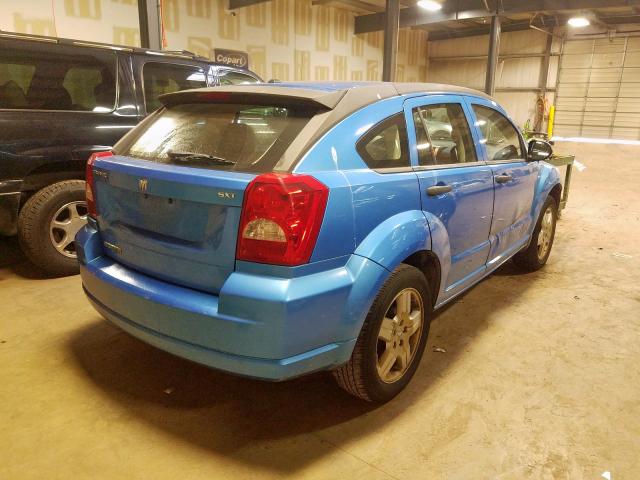 1B3HB48B18D509580 - 2008 DODGE CALIBER SX BLUE photo 4