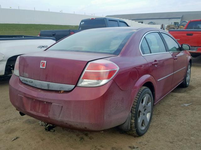 1G8ZS57N37F168524 - 2007 SATURN AURA XE MAROON photo 4