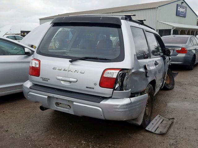 JF1SF65682H726660 - 2002 SUBARU FORESTER S SILVER photo 4