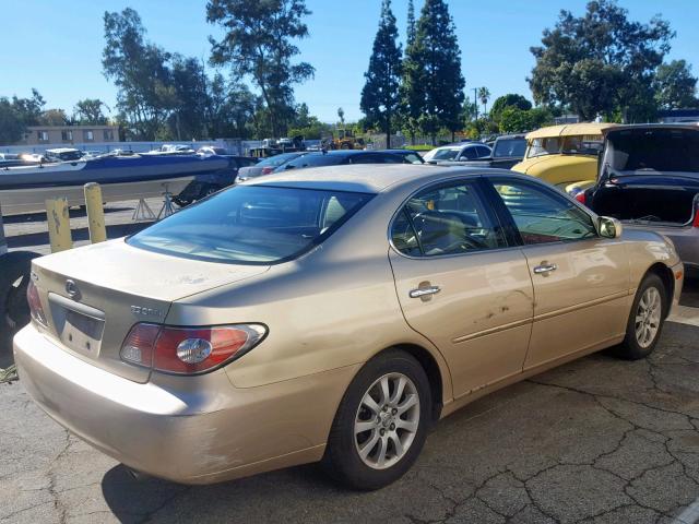 JTHBF30G420014622 - 2002 LEXUS ES 300 GOLD photo 4