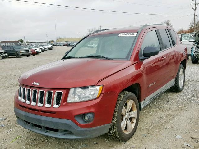 1J4NF1FB8BD134974 - 2011 JEEP COMPASS SP MAROON photo 2