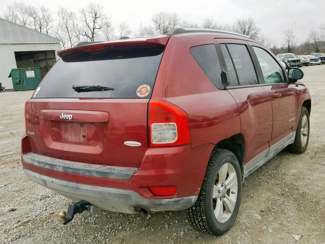 1J4NF1FB8BD134974 - 2011 JEEP COMPASS SP 栗色 照片 4
