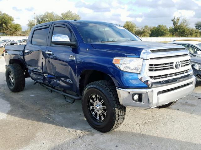 5TFAW5F1XEX362481 - 2014 TOYOTA TUNDRA CRE BLUE photo 1