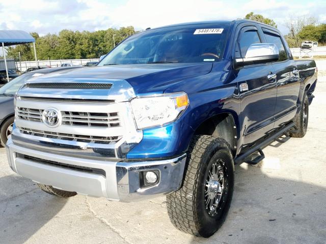 5TFAW5F1XEX362481 - 2014 TOYOTA TUNDRA CRE BLUE photo 2