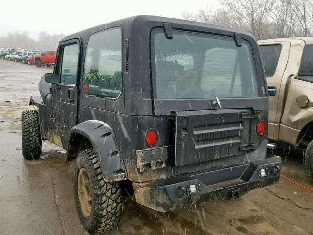 1J4FY19P0SP215617 - 1995 JEEP WRANGLER / BLACK photo 3