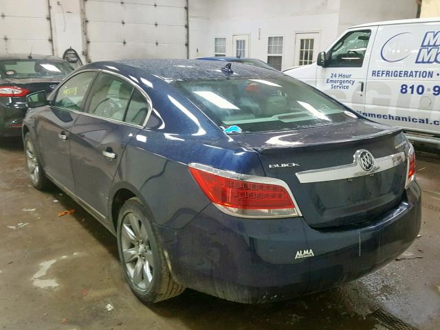 1G4GC5EC4BF138335 - 2011 BUICK LACROSSE C BLUE photo 3