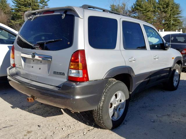 4F2CZ96154KM12805 - 2004 MAZDA TRIBUTE ES SILVER photo 4