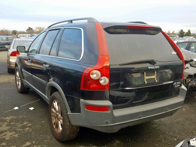 YV1CZ91H641075114 - 2004 VOLVO XC90 T6 BLACK photo 3