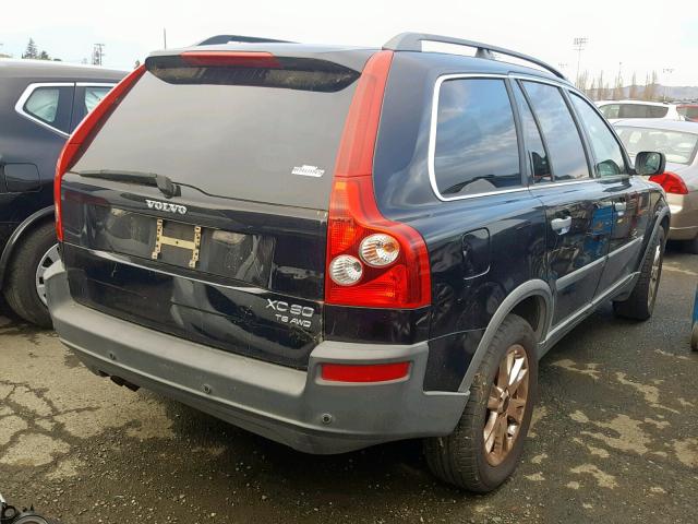 YV1CZ91H641075114 - 2004 VOLVO XC90 T6 BLACK photo 4