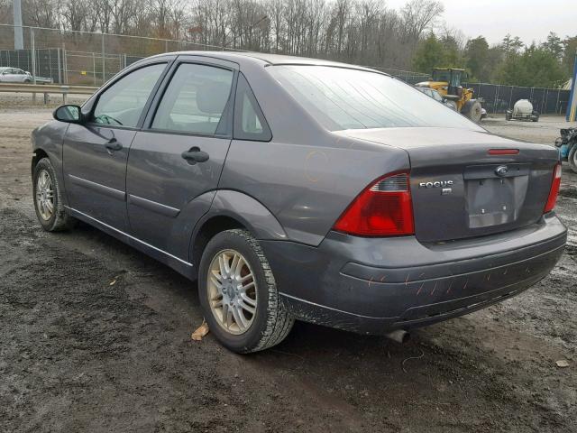 1FAFP34N57W232846 - 2007 FORD FOCUS ZX4 CHARCOAL photo 3