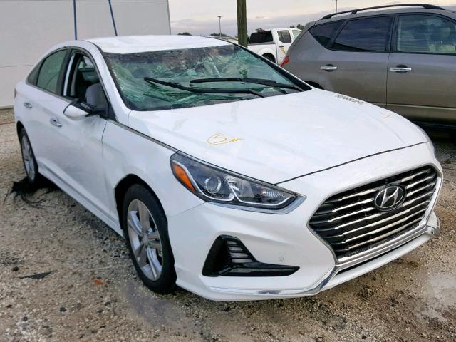 5NPE34AF3JH668256 - 2018 HYUNDAI SONATA SPO WHITE photo 1