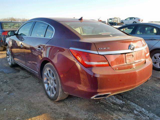 1G4GD5G32EF291634 - 2014 BUICK LACROSSE P BURGUNDY photo 3