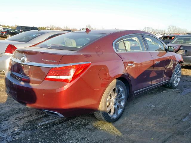 1G4GD5G32EF291634 - 2014 BUICK LACROSSE P BURGUNDY photo 4