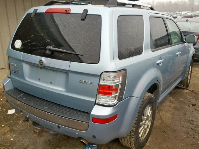 4M2CU97148KJ44729 - 2008 MERCURY MARINER PR BLUE photo 4