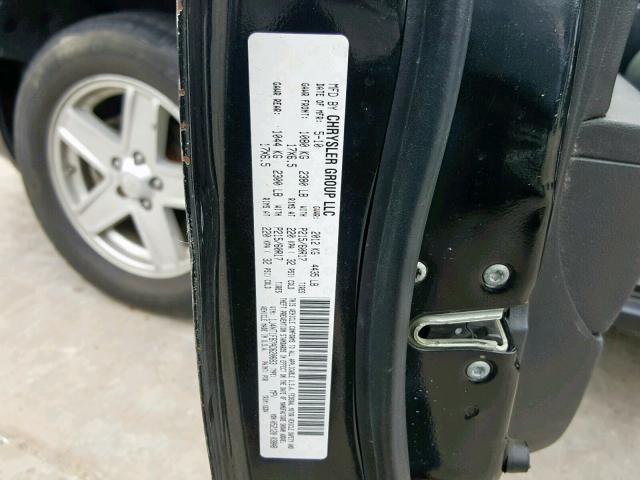 1J4NT1FB7AD620683 - 2010 JEEP COMPASS SP შავი ფოტო 10