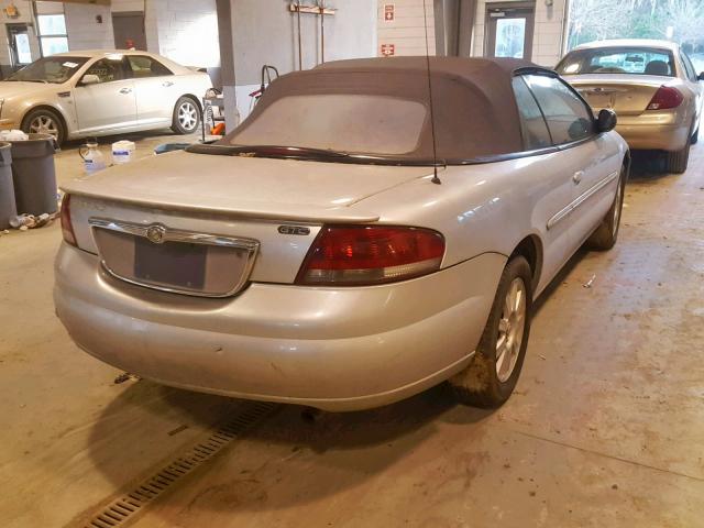 1C3EL75T13N507879 - 2003 CHRYSLER SEBRING GT SILVER photo 4