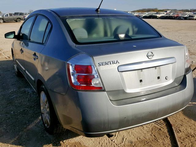 3N1AB6AP6AL673895 - 2010 NISSAN SENTRA 2.0 GRAY photo 3