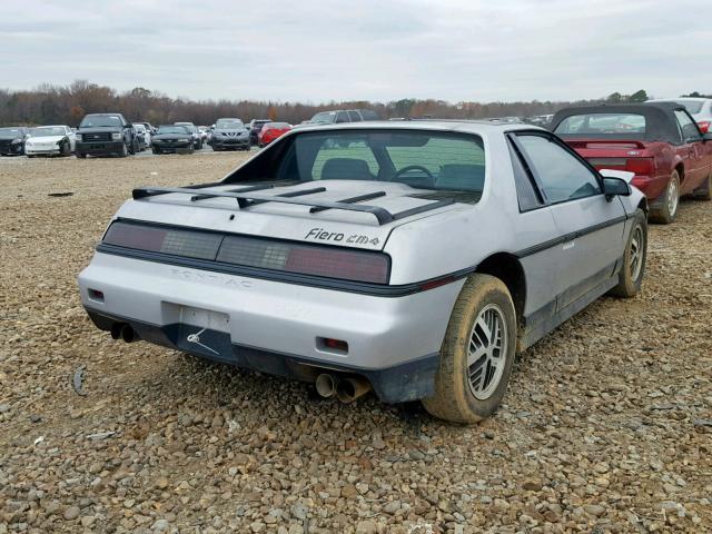 1G2PF37R2GP261042 - 1986 PONTIAC FIERO SE SILVER photo 4