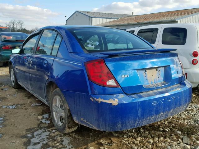 1G8AJ52F34Z164628 - 2004 SATURN ION LEVEL BLUE photo 3