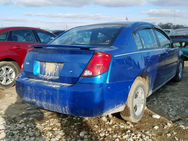 1G8AJ52F34Z164628 - 2004 SATURN ION LEVEL BLUE photo 4