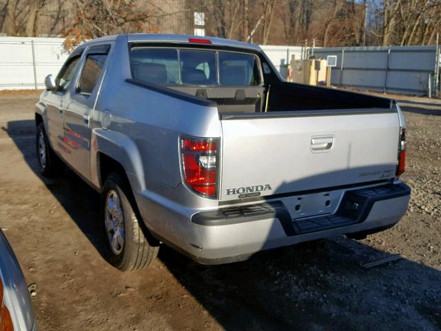 5FPYK1F43CB455757 - 2012 HONDA RIDGELINE SILVER photo 3