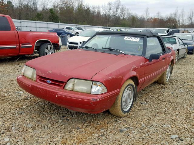 1FACP44M3PF128985 - 1993 FORD MUSTANG LX BURGUNDY photo 2