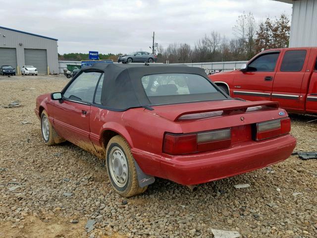 1FACP44M3PF128985 - 1993 FORD MUSTANG LX BURGUNDY photo 3