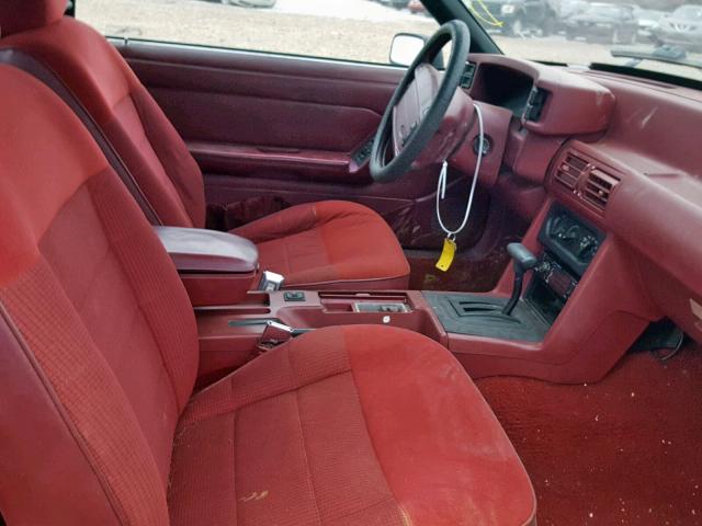 1FACP44M3PF128985 - 1993 FORD MUSTANG LX BURGUNDY photo 5