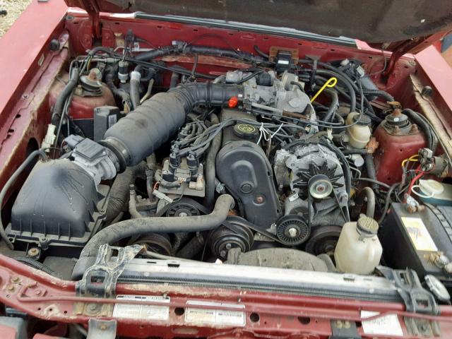 1FACP44M3PF128985 - 1993 FORD MUSTANG LX BURGUNDY photo 7