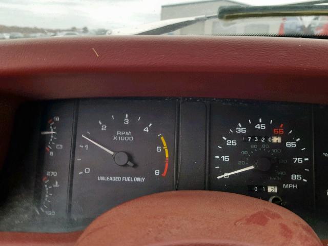 1FACP44M3PF128985 - 1993 FORD MUSTANG LX BURGUNDY photo 8