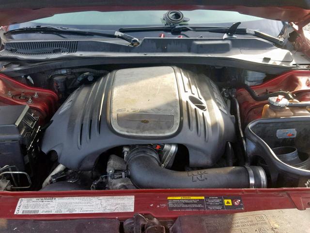 2C3KA63H58H139370 - 2008 CHRYSLER 300C RED photo 7