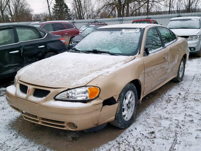 1G2NF52E24M547977 - 2004 PONTIAC GRAND AM S GOLD photo 2