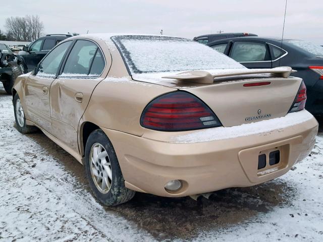 1G2NF52E24M547977 - 2004 PONTIAC GRAND AM S GOLD photo 3