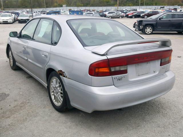 4S3BE635837204948 - 2003 SUBARU LEGACY L GRAY photo 3