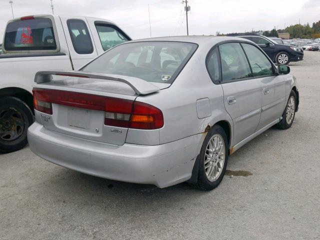 4S3BE635837204948 - 2003 SUBARU LEGACY L GRAY photo 4