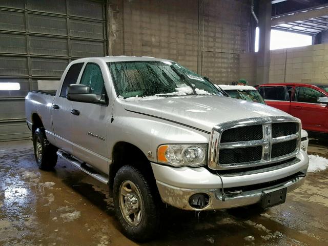 3D7KS28C65G753229 - 2005 DODGE RAM 2500 S SILVER photo 1