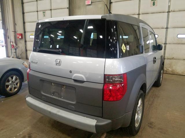 5J6YH28524L025438 - 2004 HONDA ELEMENT EX SILVER photo 4